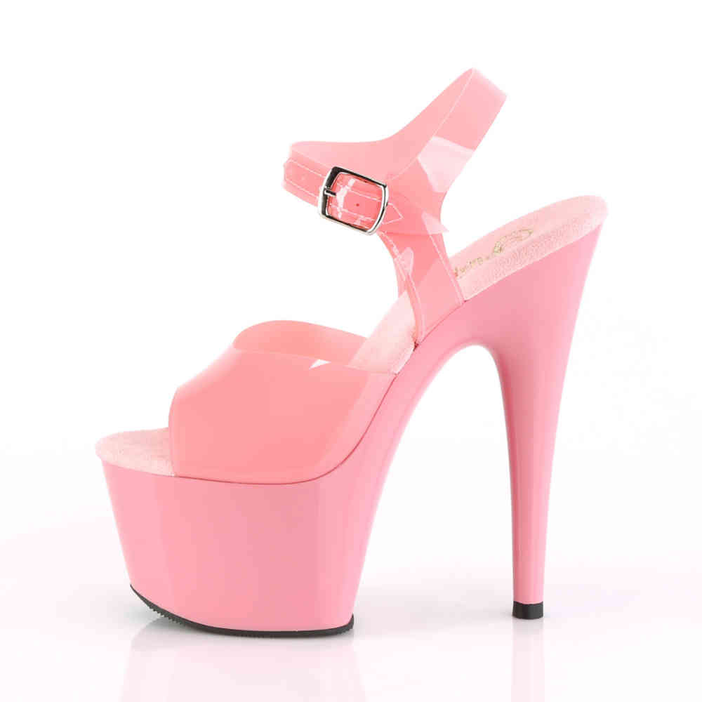 Pleaser - ADORE-708N Sandaal met enkelband, Paaldans schoenen - Paaldans schoenen - Roze